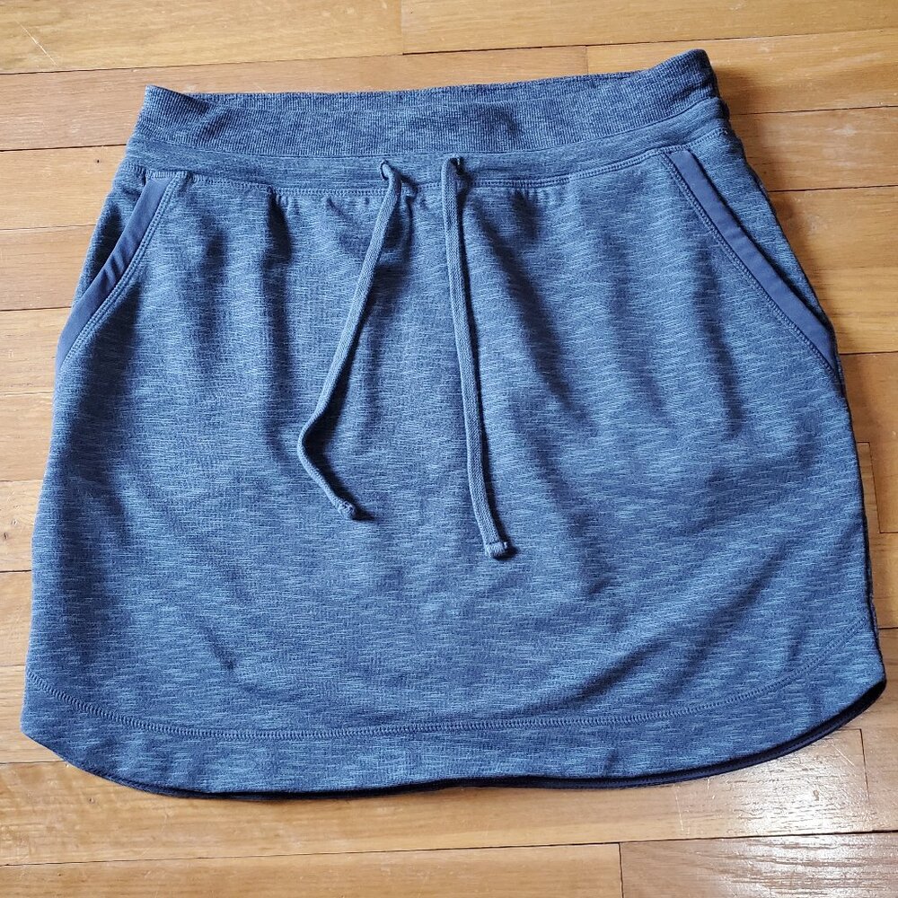 Athleta Techie Terry Skirt Heather Blue Small Tall